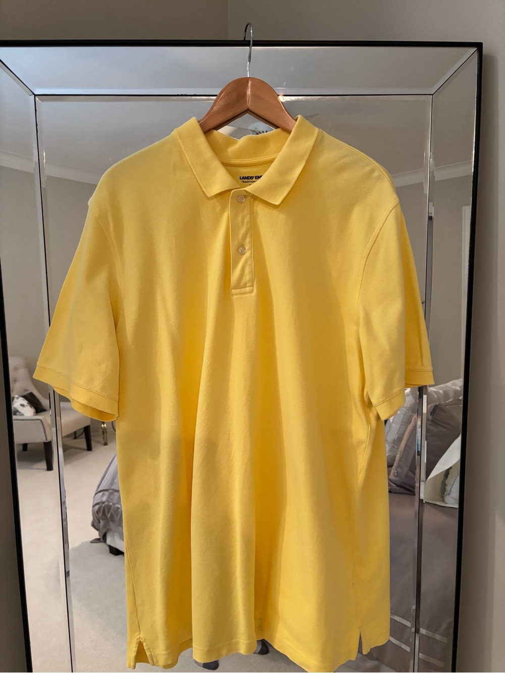 Lands’ End Polo Shirt Yellow XLT